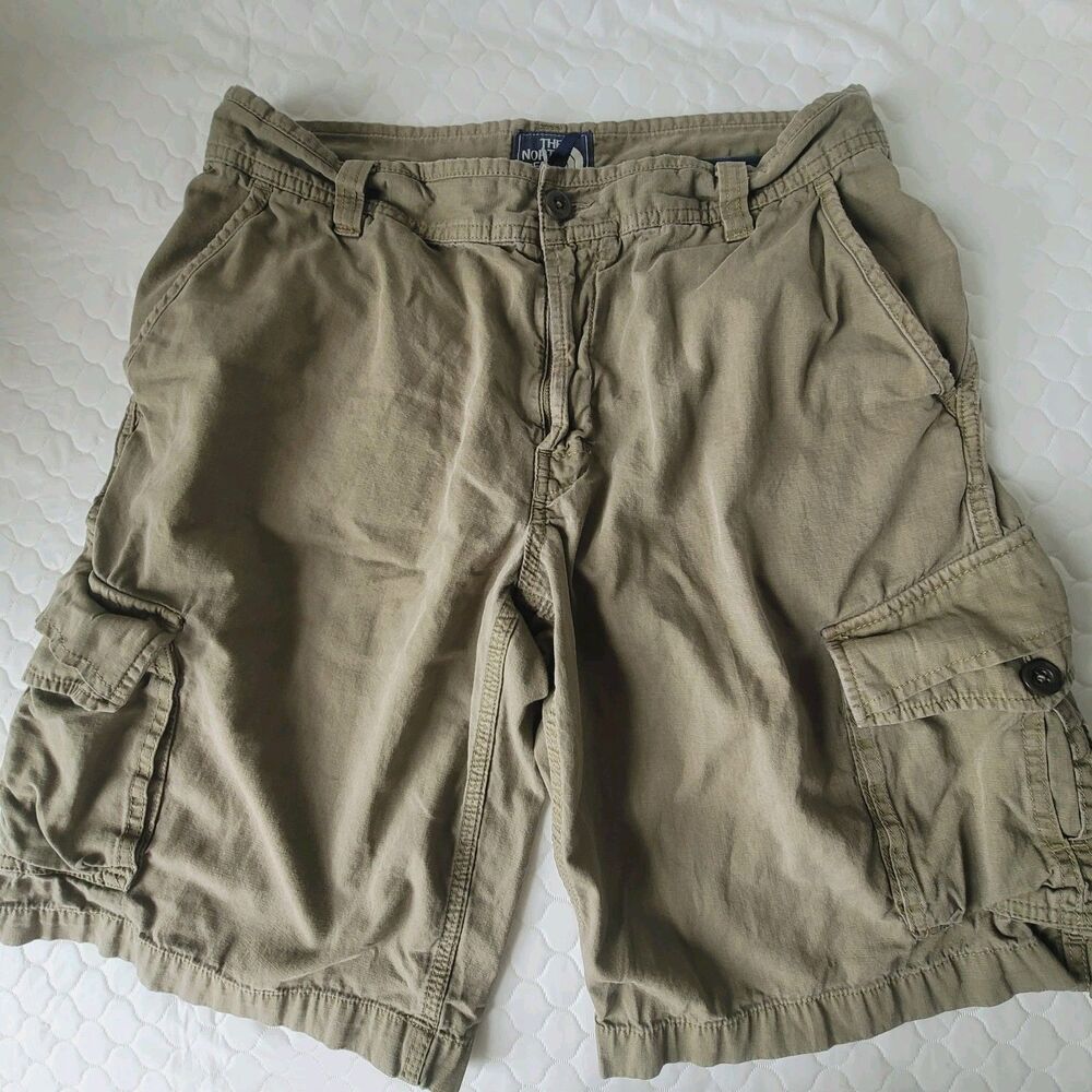 THE NORTH FACE Cargo Shorts Men's 40 Regular Army Green Cotton Blend Shorts